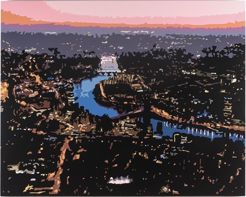 Lot 36 - Alicia Dubnyckyj, The River II, London, gloss...