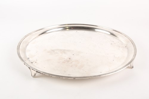 Lot 453 - A 1930s circular heavy silver, presentation...