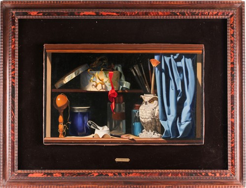 Lot 25 - Nadine Le Prince (b.1942), 'Etagere au Hibou',...