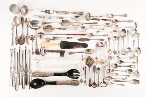 Lot 405 - A small mixed collection of silver flatware...