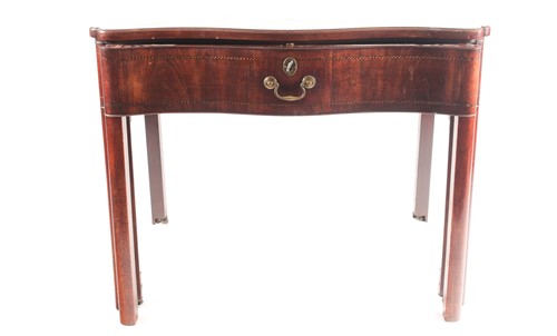 Lot 280 - A George III inlaid mahogany gentleman's...