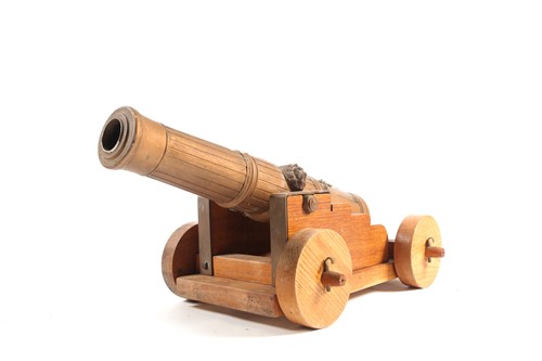 Lot 451 - A late Victorian turned and carved wood model...