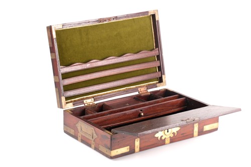 Lot 295 - An early 19th-century Anglo-Indian brass bound...