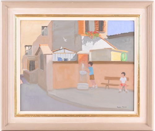 Lot 32 - Andrew T Macara (b.1944), 'Tuscany, June', oil...