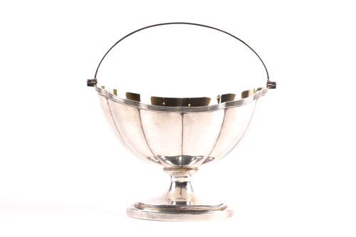 Lot 460 - A George III silver basket, London 1801 by...