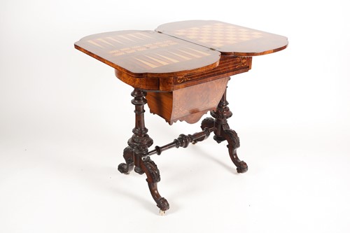 Lot 289 - A Victorian marquetry and parquetry inlaid and...