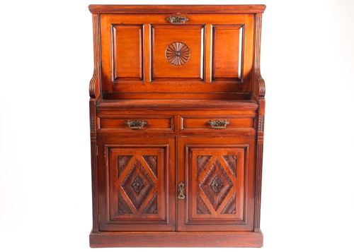 Lot 299 - A late 19th-century Aesthetic design walnut...
