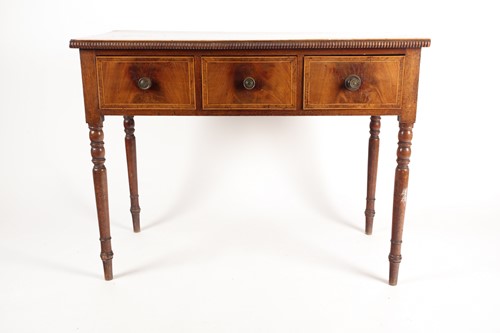 Lot 302 - A George IV/William IV burr oak crossbanded...