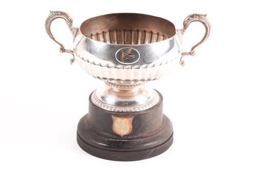 Lot 385 - A small silver trophy cup; London 1912 by The...