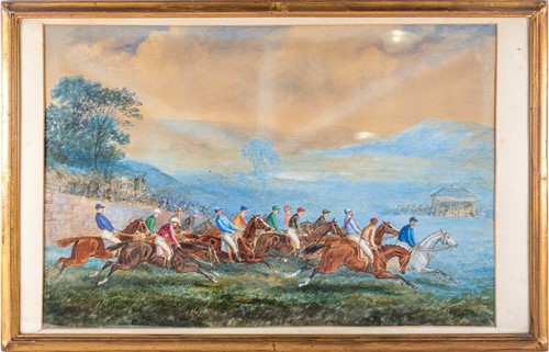 Lot 9 - English school, circa 1900, cross country...