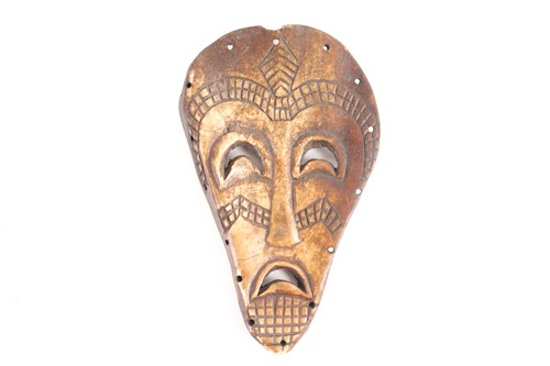 Lot 205 - A Luba animal bone socket witch doctors mask,...