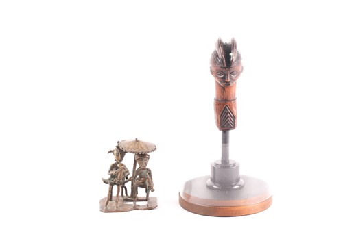 Lot 212 - A Baule staff finial, Ivory Coast, with...