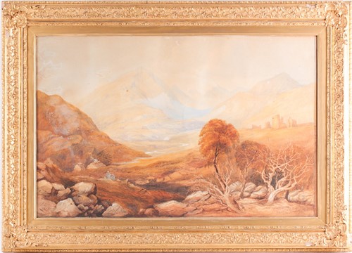 Lot 67 - 19th century Scottish school, a mountainous...