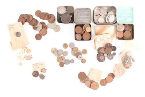Lot 449 - A collection of gold and silver coins,...