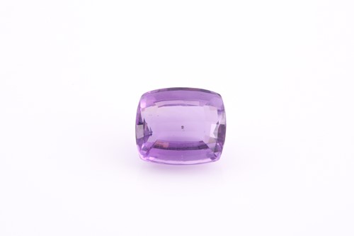 Lot 226 - A loose faceted amethsyst gemstone, measuring...