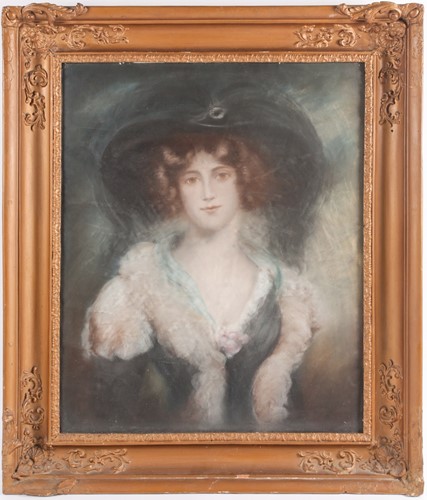Lot 90 - 19th-century British school, a large head and...