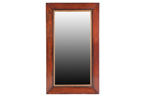 Lot 368 - A Victorian rectangular figured rosewood...