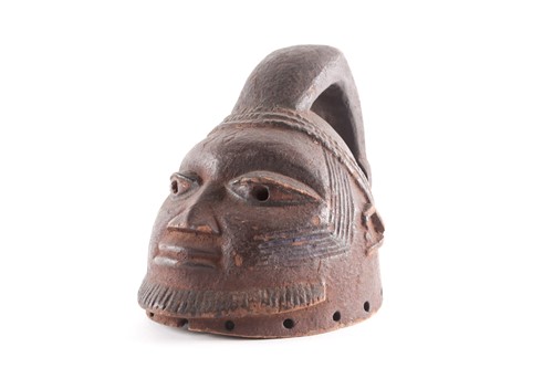 Lot 234 - A Yoruba Gelede helmet mask, Nigeria, a...
