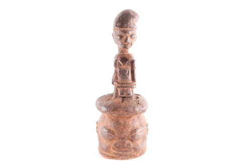 Lot 243 - A Yoruba equestrian helmet mask, Nigeria,...