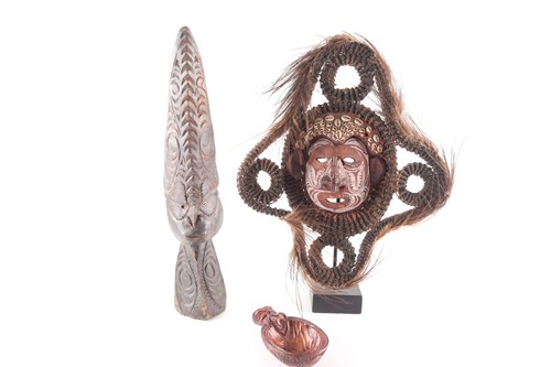 Lot 258 - A carved wood figure, Sepik River, Papua New...