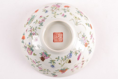 Lot 248 - A Chinese famille rose bowl, possibly Republic...