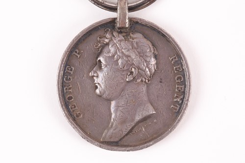 Lot 467 - The Waterloo medal. To James Broad of the 1st...