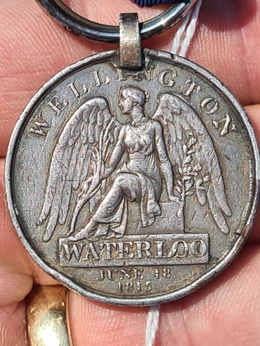 Lot 467 - The Waterloo medal. To James Broad of the 1st...