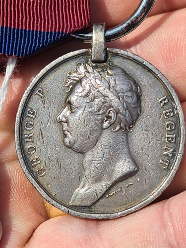 Lot 467 - The Waterloo medal. To James Broad of the 1st...