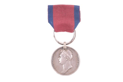 Lot 467 - The Waterloo medal. To James Broad of the 1st...