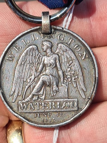 Lot 467 - The Waterloo medal. To James Broad of the 1st...
