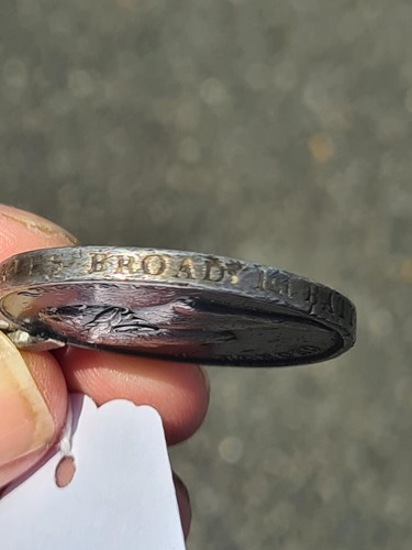 Lot 467 - The Waterloo medal. To James Broad of the 1st...