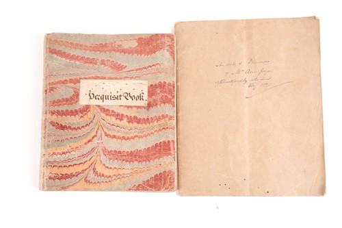 Lot 504 - A George II period 'Recquisit Book',...