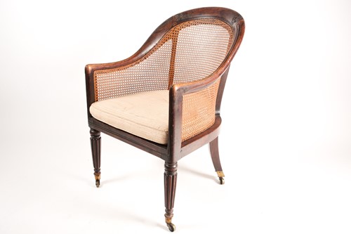 Lot 321 - An early 19th century simulated rosewood hoop...