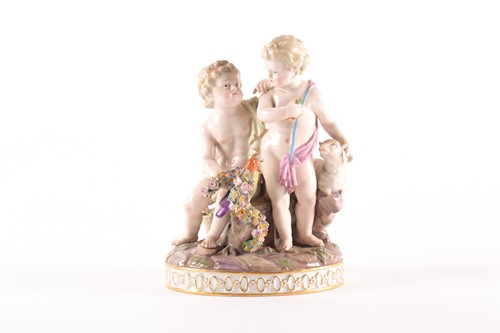Lot 426 - A late 19th century Meissen porcelain figure...