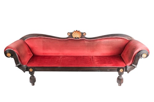 Lot 94 - A 19th century Anglo Ceylonese solid ebony...