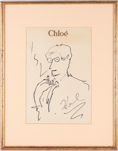 Lot 68 - Karl Lagerfeld (1933-2019) German, a pen and...