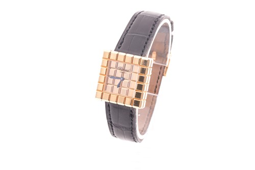 Lot 365 - Chopard. An Ice Cube wristwatch. the square...