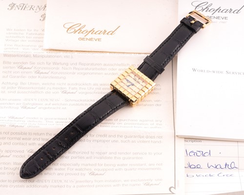 Lot 365 - Chopard. An Ice Cube wristwatch. the square...