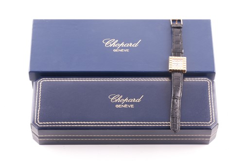 Lot 365 - Chopard. An Ice Cube wristwatch. the square...