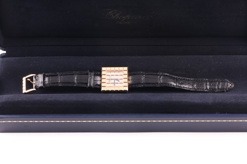 Lot 365 - Chopard. An Ice Cube wristwatch. the square...