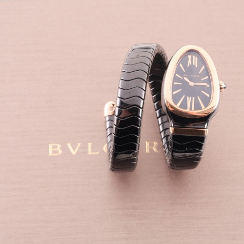 Lot 16 - Bulgari. A lady’s Serpenti Spiga single spiral...