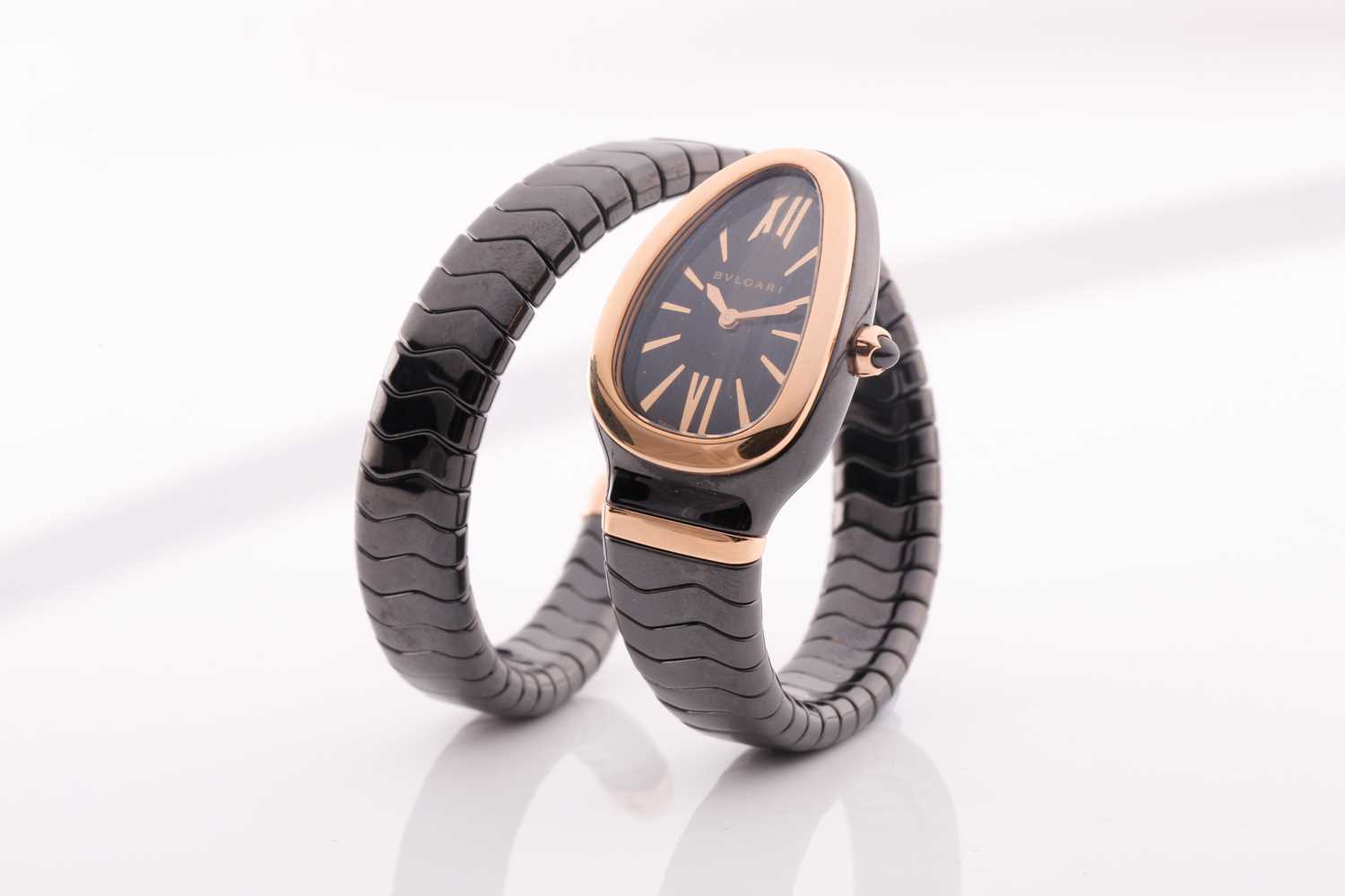 Lot 16 - Bulgari. A lady’s Serpenti Spiga single spiral...