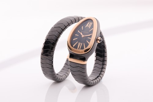 Lot 16 - Bulgari. A lady’s Serpenti Spiga single spiral...