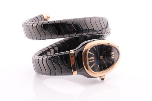 Lot 16 - Bulgari. A lady’s Serpenti Spiga single spiral...