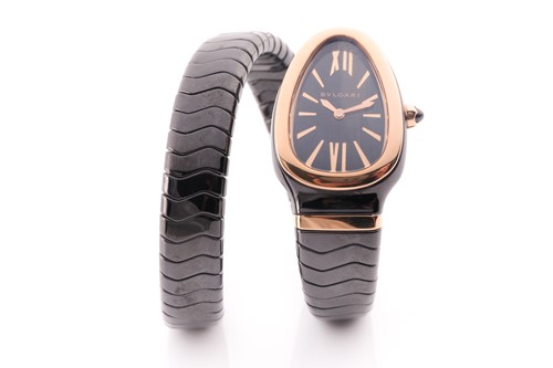 Lot 16 - Bulgari. A lady’s Serpenti Spiga single spiral...