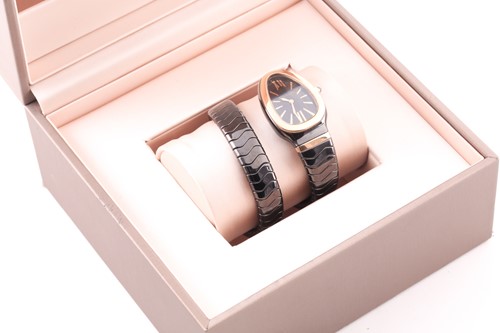 Lot 16 - Bulgari. A lady’s Serpenti Spiga single spiral...