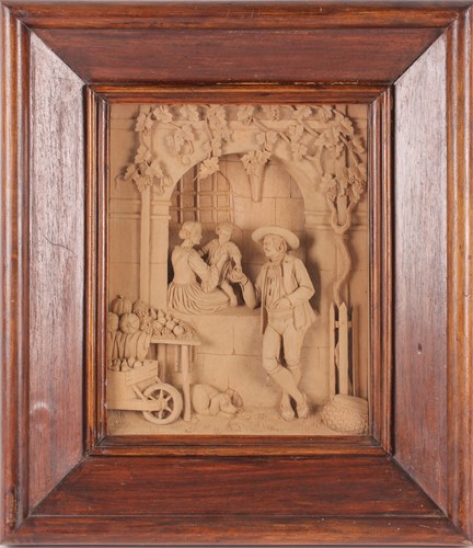 Lot 178 - A late 19th century Austrian limewood high...