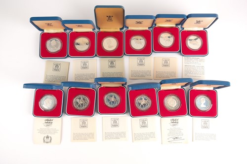 Lot 319 - QEII - twelve commemorative Silver Jubilee...