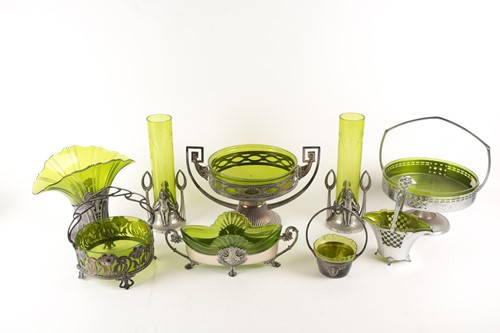 Lot 175 - A WMF silver plated two handle pedestal fruit...