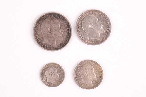 Lot 346 - Edward VII Maundy set, 1903, 4d - 1d, VF+ - AUNC